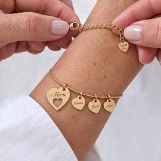 My Whole World™ - Personalized Heart Name Bracelet