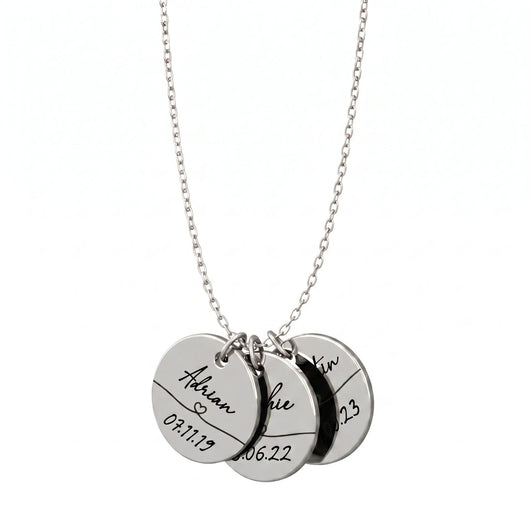 Eternal Link™ personalized name and date necklace