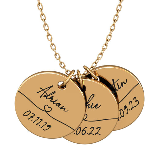 Eternal Link™ personalized name and date necklace