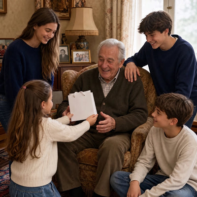 Best Grandpa™ personalized keychain engraved with grandkids' names