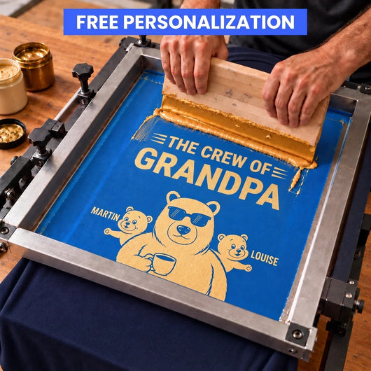 Grandpa Bear™ personalized t-shirt with grandkids' names