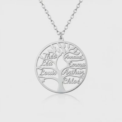Tree of Life™ personalized family name necklace for Mom