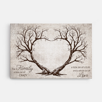 Tree of Names™ personalized family tree name crossword canvas